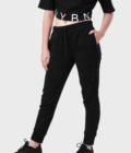 Women_s VYBN Track Pants Slim Fit in Color Jet Black 1