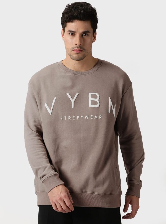 Men's VYBN Sweatshirt Crew Neck Full Sleeve
