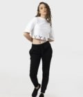 Women_s Crop Top - HIPHOP in Color White 2