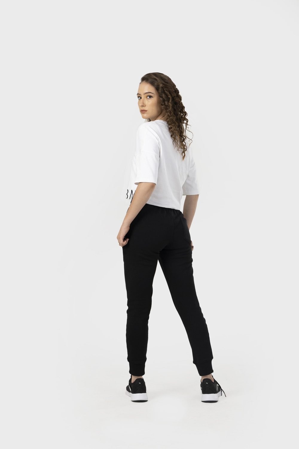 Women_s Crop Top - HIPHOP in Color White 3