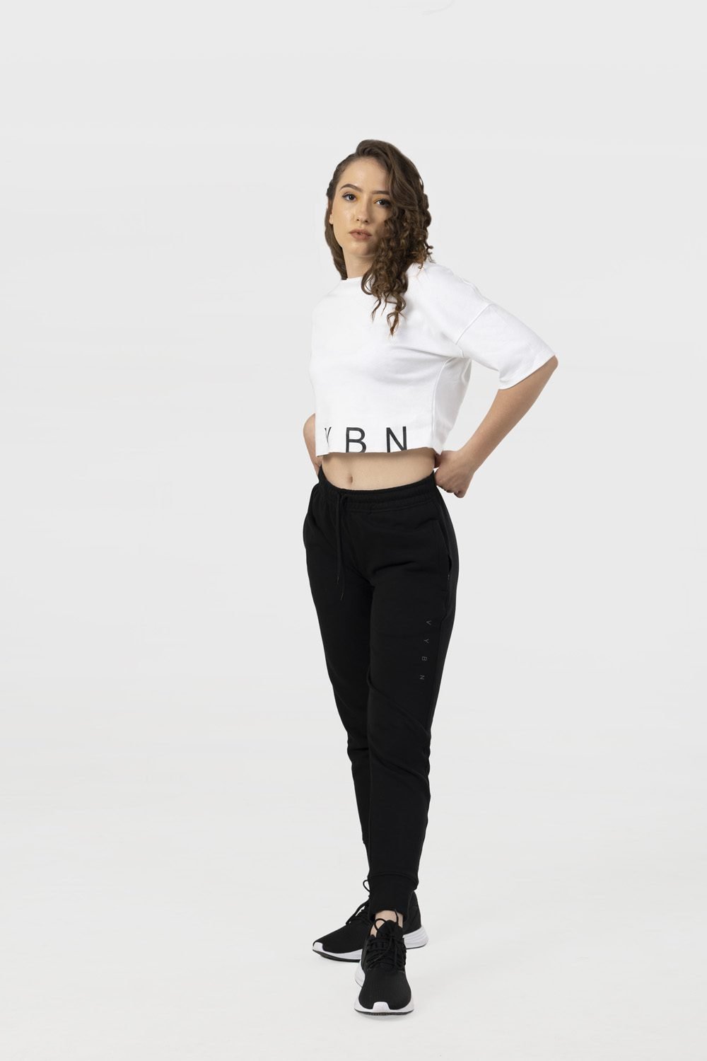 Women_s Crop Top - HIPHOP in Color White 6