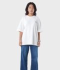 Women_s Drop Shoulder Half-Sleeves T-shirt -HIPHOP in Color Off white1