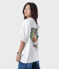 Women_s Drop Shoulder Half-Sleeves T-shirt -HIPHOP in Color Off white3
