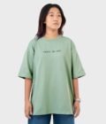 Women_s Drop Shoulder Half-Sleeves T-shirt -HIPHOP in Color Sage Green2