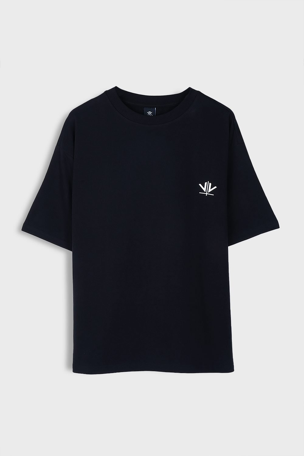 Women's Oversized Drop Shoulder T-Shirt - HIP HOP in Color Black in Color Black flats1