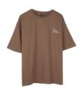 Men_s Oversized Drop Shoulder T-Shirt - HIP HOP in Color Brown in Color Brown flats(1)