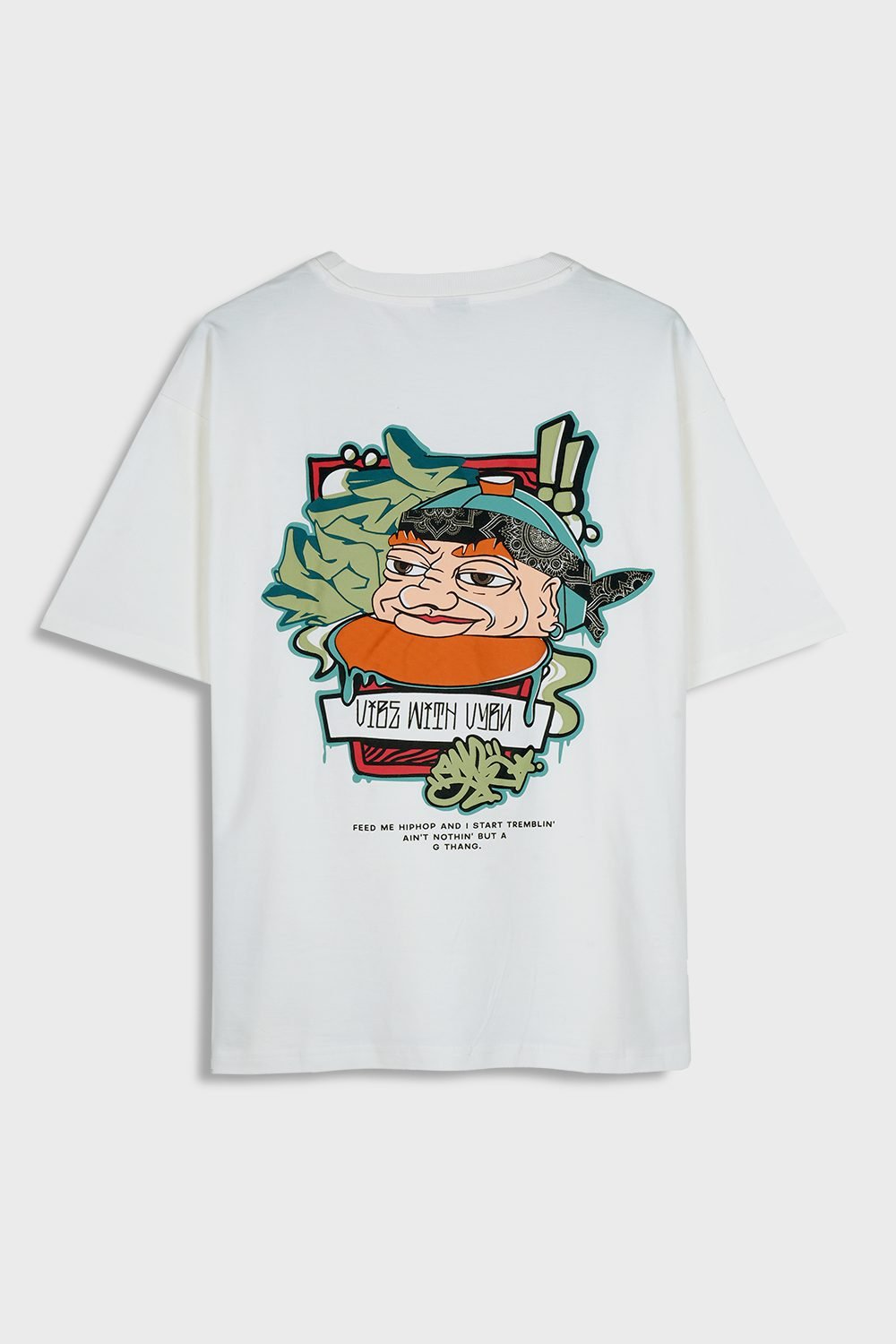 Women_s Oversized Drop Shoulder T-Shirt - HIP HOP in Color Off White in Color Off White flats(1)